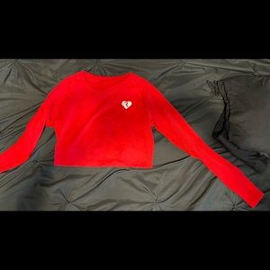 Womens Best - long sleeve crop top